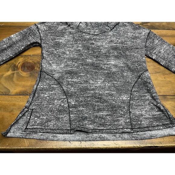 Lululemon Forever Endeavour Long Sleeve Rush Jacquard Black White Size 4 - Picture 2 of 12